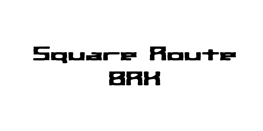 Fonte Square Route BRK