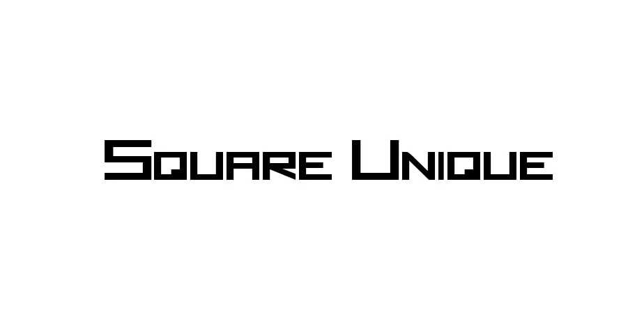 Fonte Square Unique