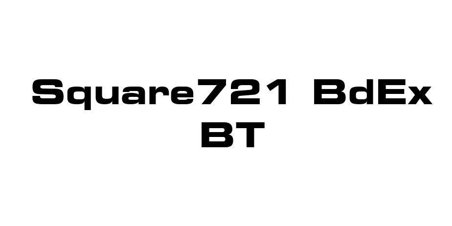 Fonte Square721 BdEx BT