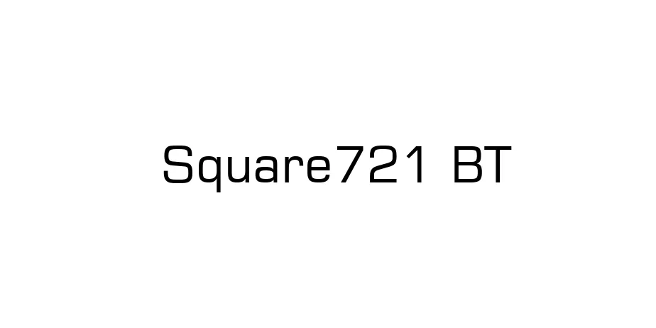 Fonte Square721 BT