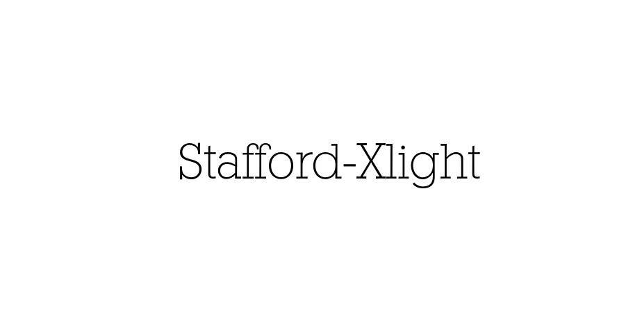 Fonte Stafford-Xlight