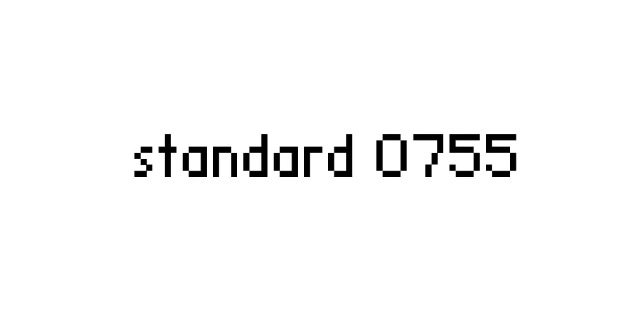 Fonte standard 0755