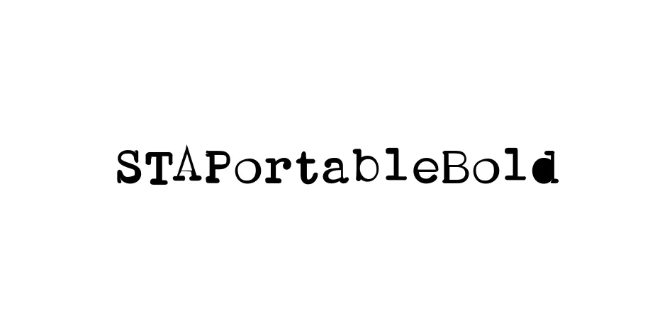 Fonte STAPortableBold