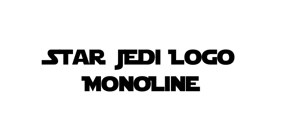 Fonte Star Jedi Logo MonoLine