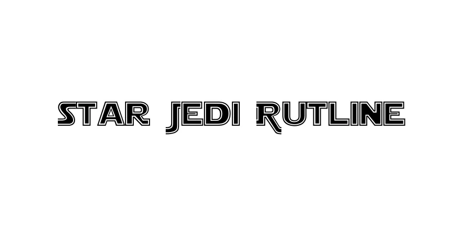 Fonte Star Jedi Outline