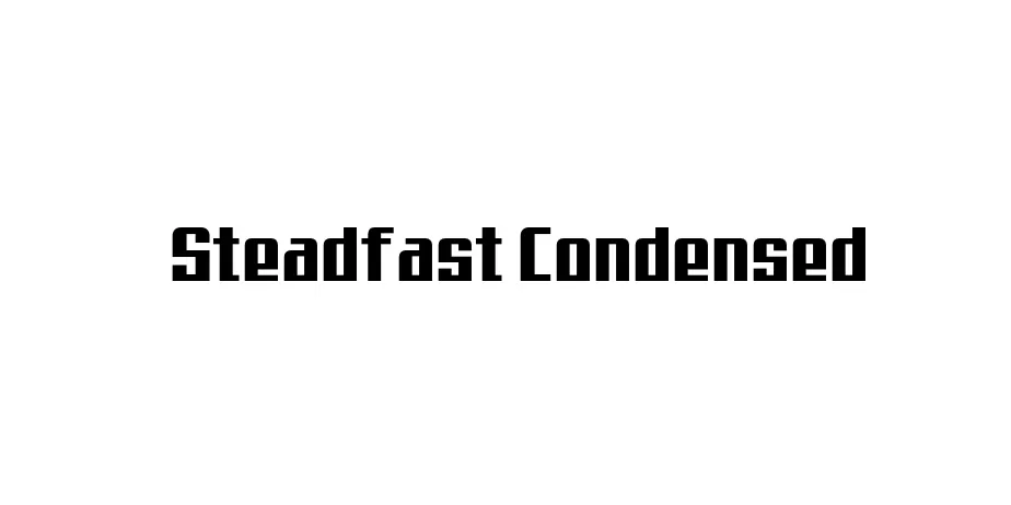 Fonte Steadfast Condensed