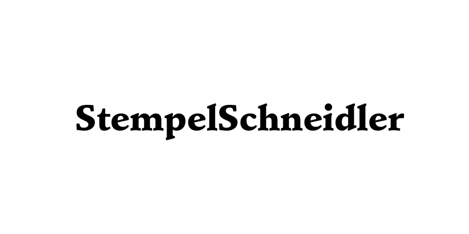 Fonte StempelSchneidler