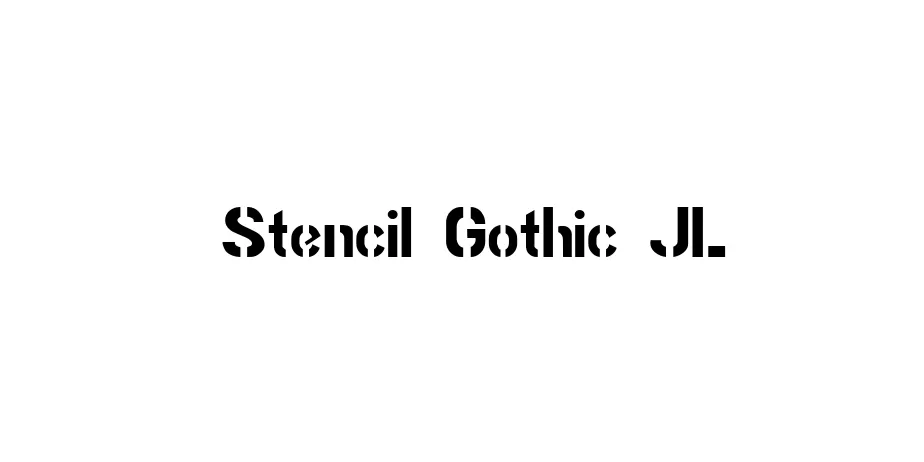 Fonte Stencil Gothic JL