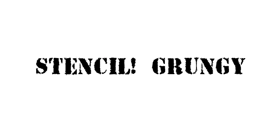 Fonte Stencil-grungy