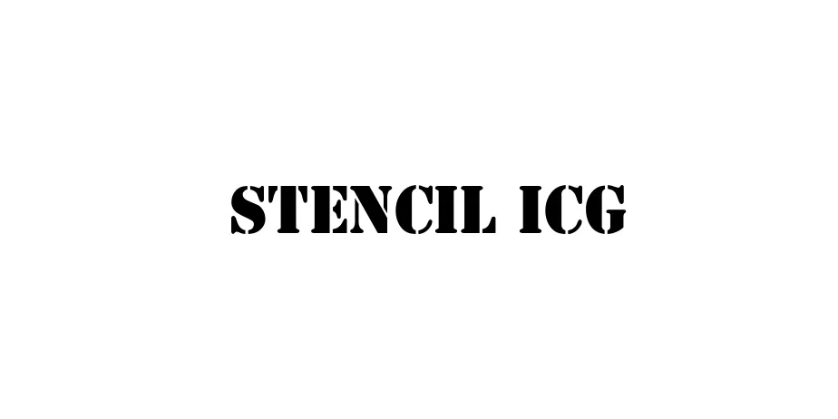 Fonte Stencil ICG