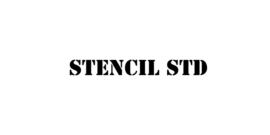 Fonte Stencil Std