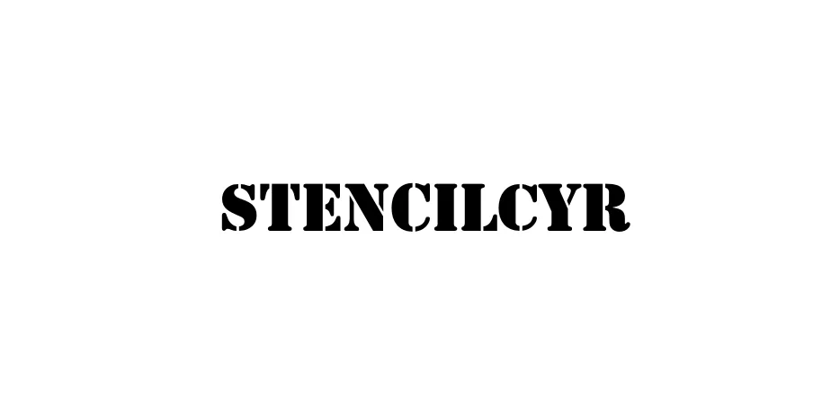 Fonte StencilCyr