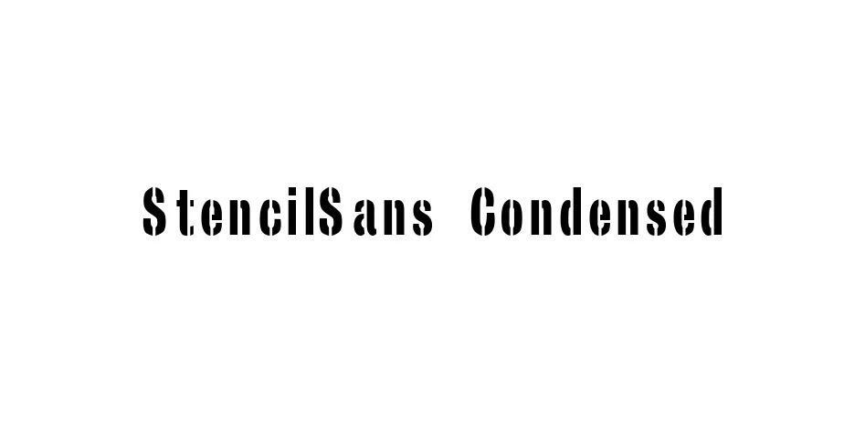 Fonte StencilSans Condensed