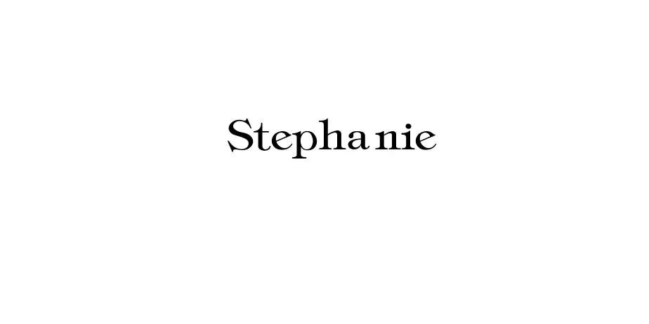 Fonte Stephanie Thin