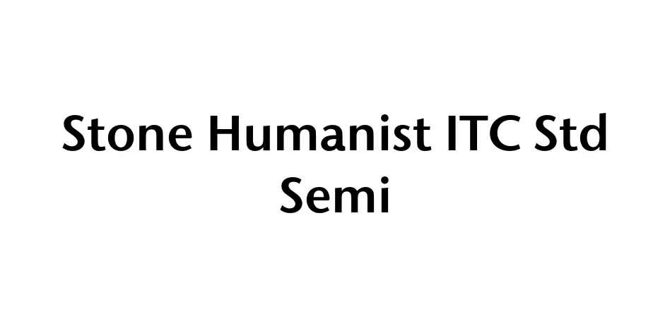 Fonte Stone Humanist ITC Std Semi