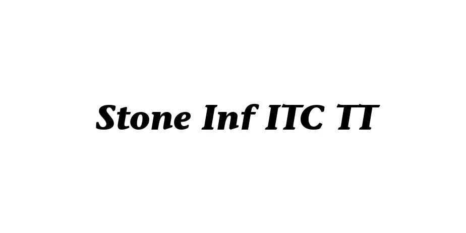 Fonte Stone Inf ITC TT