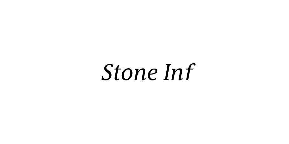 Fonte Stone Inf