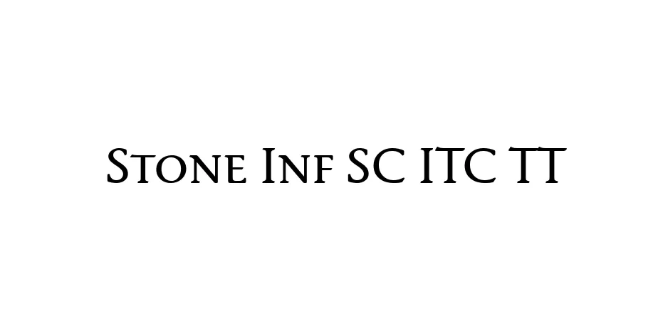 Fonte Stone Inf SC ITC TT