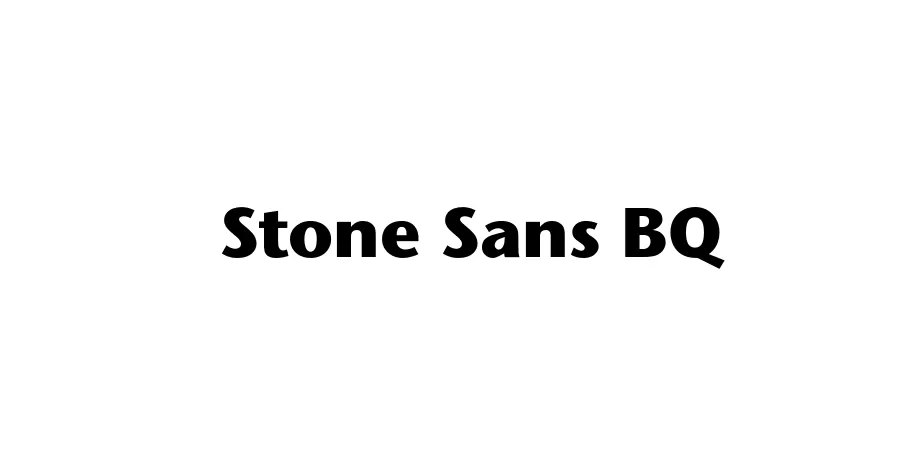 Fonte Stone Sans BQ