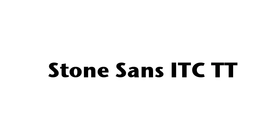 Fonte Stone Sans ITC TT