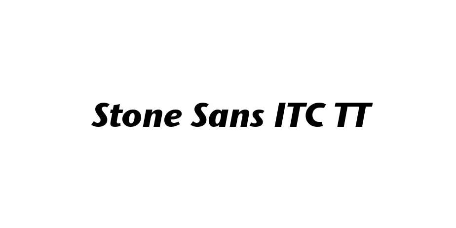 Fonte Stone Sans ITC TT