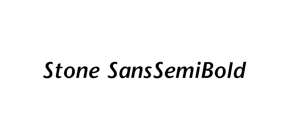 Fonte Stone SansSemiBold