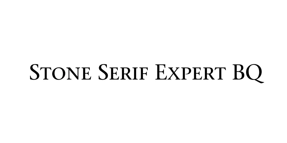 Fonte Stone Serif Expert BQ