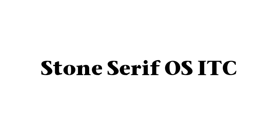 Fonte Stone Serif OS ITC