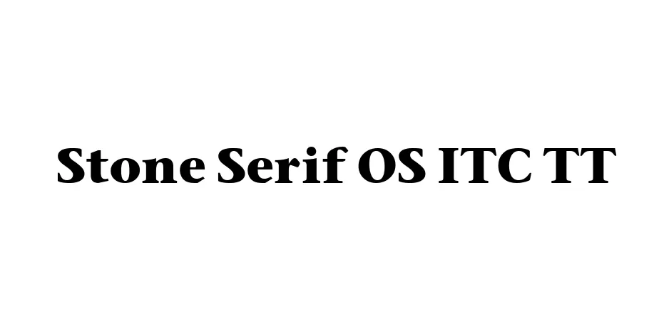 Fonte Stone Serif OS ITC TT