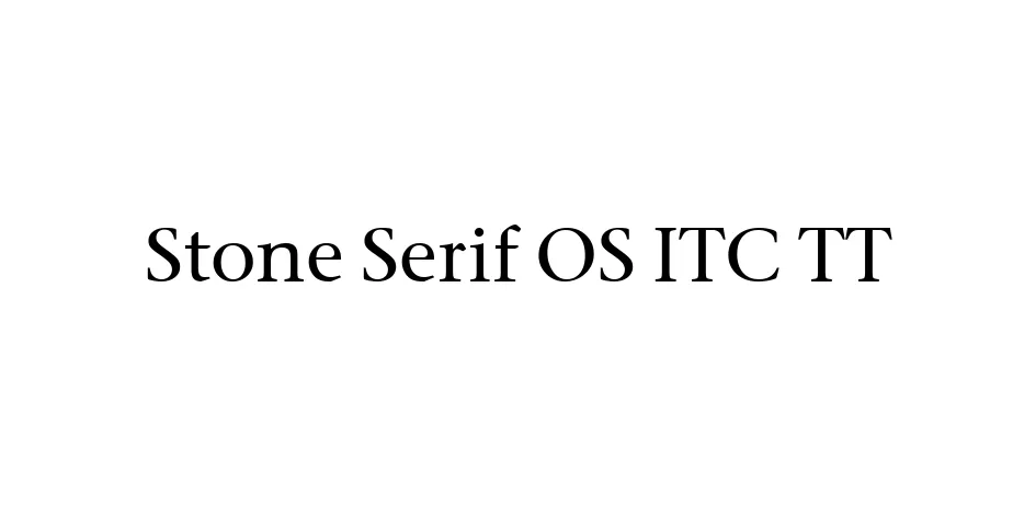 Fonte Stone Serif OS ITC TT