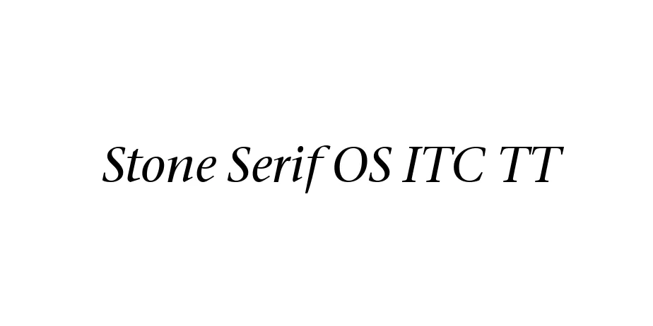 Fonte Stone Serif OS ITC TT