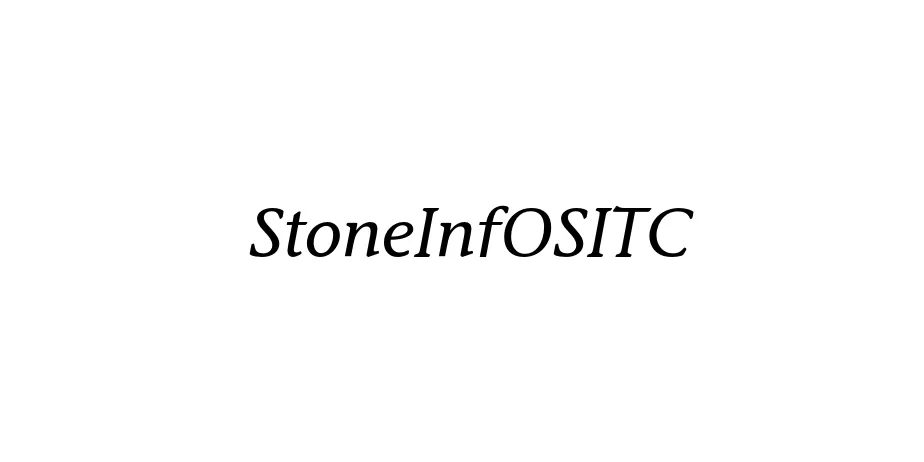 Fonte StoneInfOSITC