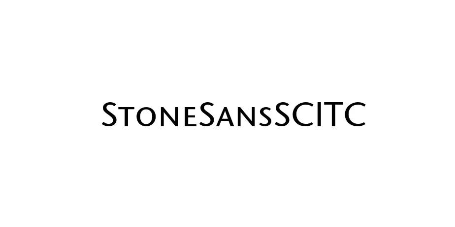 Fonte StoneSansSCITC