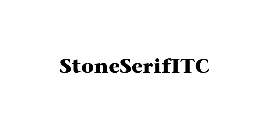 Fonte StoneSerifITC