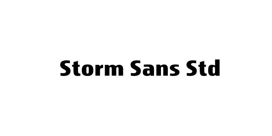 Fonte Storm Sans Std