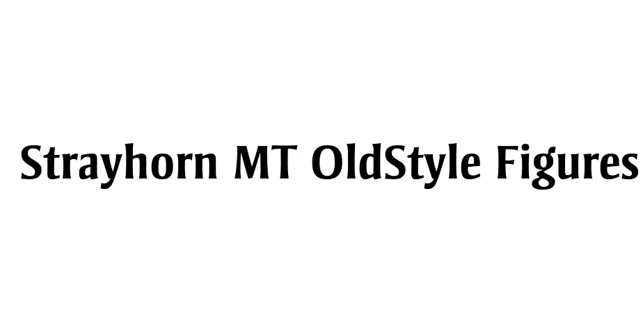 Fonte Strayhorn MT OldStyle Figures