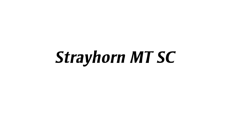 Fonte Strayhorn MT SC