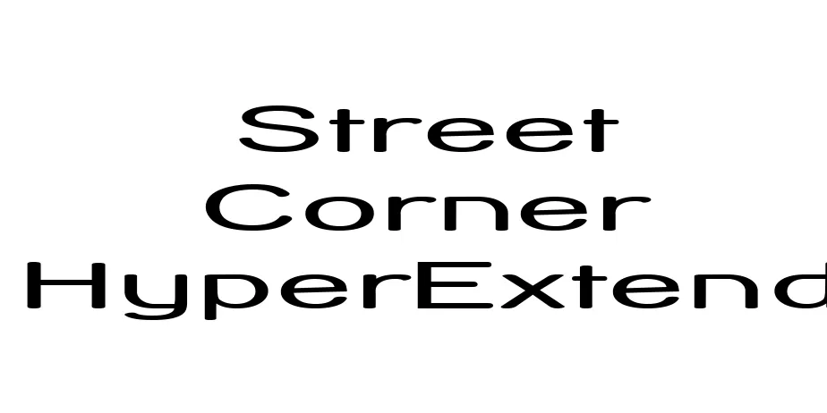 Fonte Street Corner HyperExtend