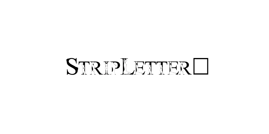 Fonte StripLetter1