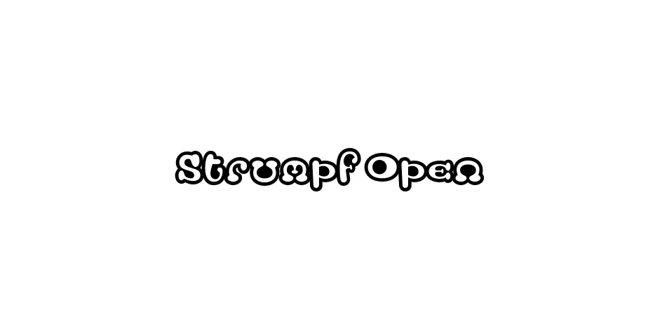 Fonte Strumpf Open