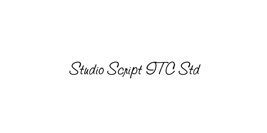 Fonte Studio Script ITC Std