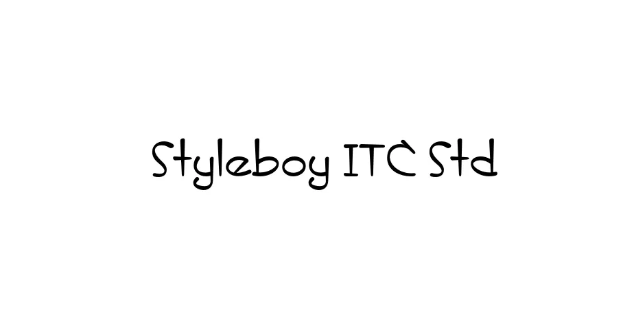 Fonte Styleboy ITC Std