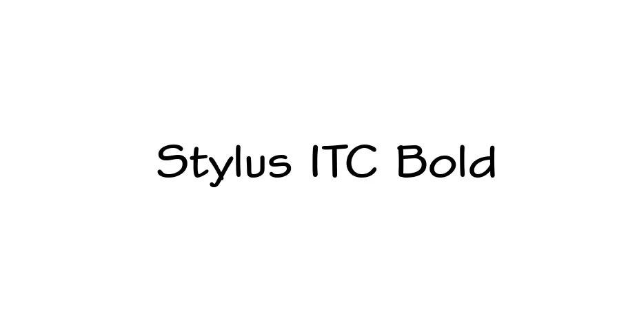 Fonte Stylus ITC Bold