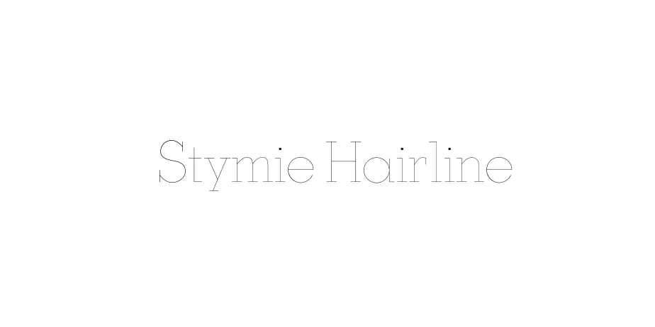 Fonte Stymie Hairline