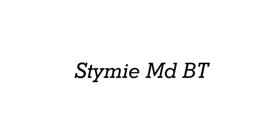 Fonte Stymie Md BT