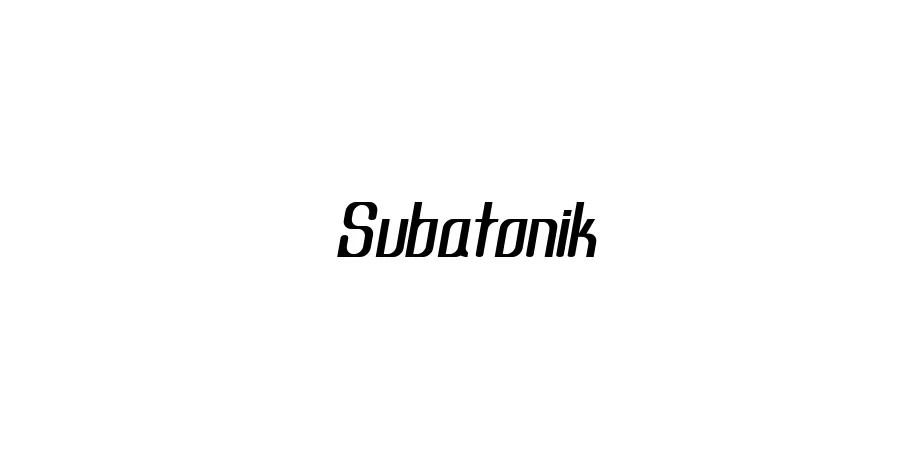 Fonte Subatonik