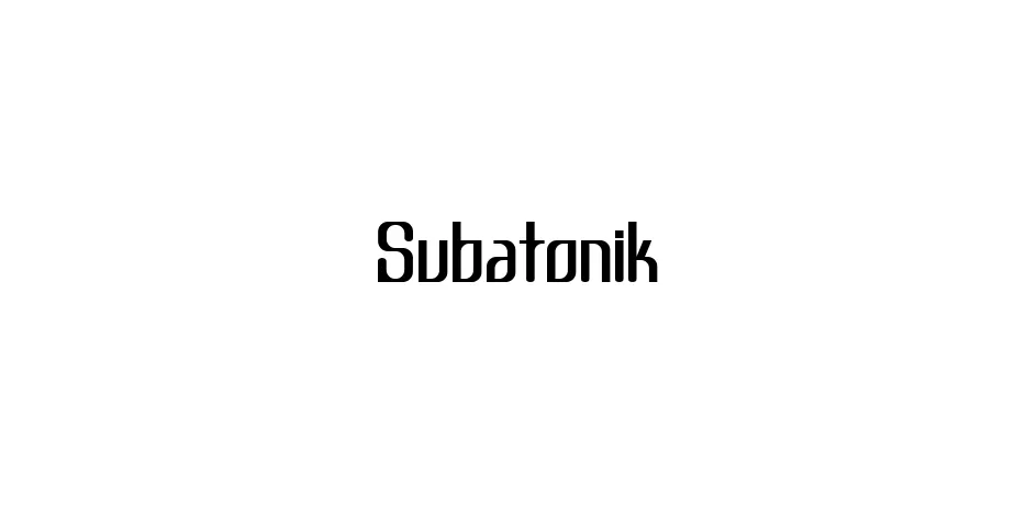 Fonte Subatonik