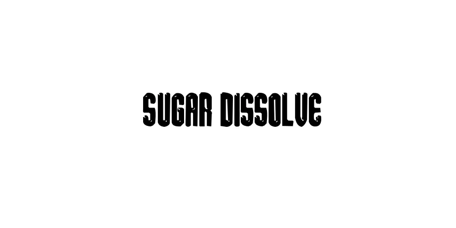 Fonte sugar dissolve