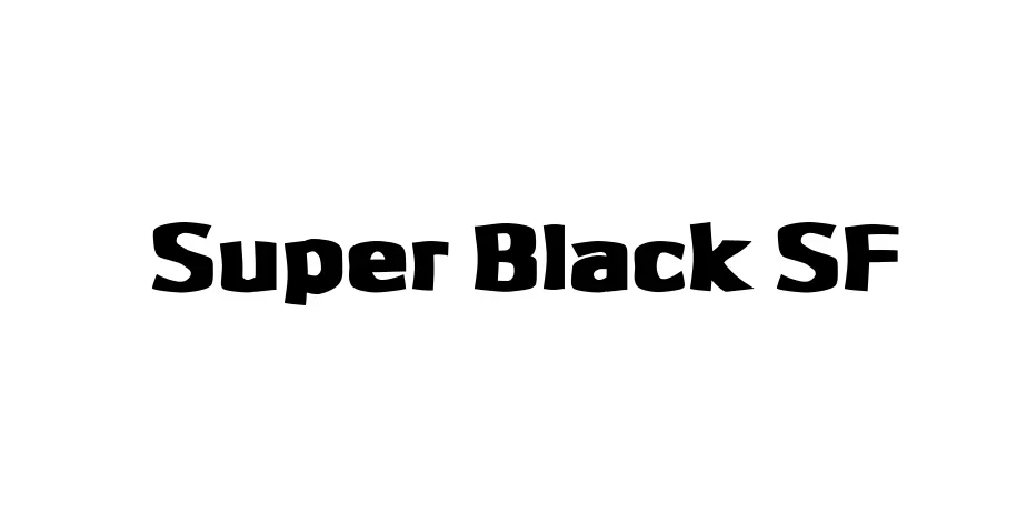 Fonte Super Black SF