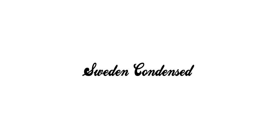 Fonte Sweden Condensed